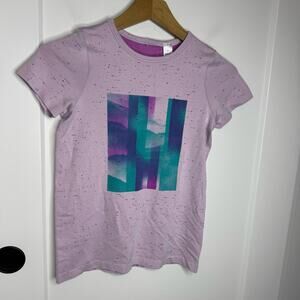 Ivivva Kids Seamless Knit Pink Heather Graphic T-shirt Size 10